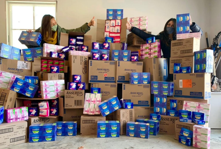 Pitch Your Peers Board Members Come through with Quantities of Feminine Hygiene Products for Neighbor to Neighbor